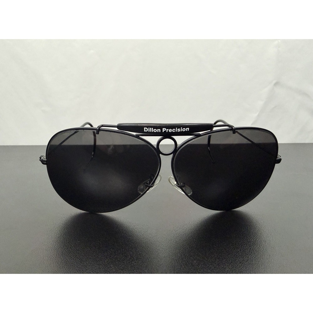 Dillon Precision Shooting Glasses Dark Lens Black Frames & Wrap Around Ear